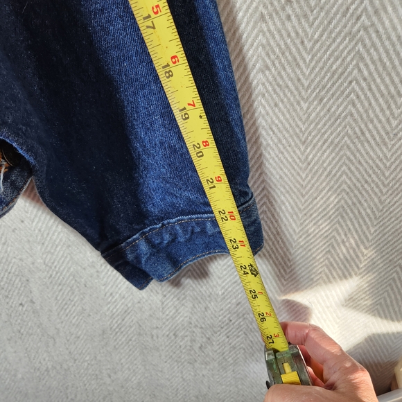 Vintage Made In USA 5XL Blue Denim Trucker Jacket Local 895 USW DFW Texas Logo - Picture 7 of 12